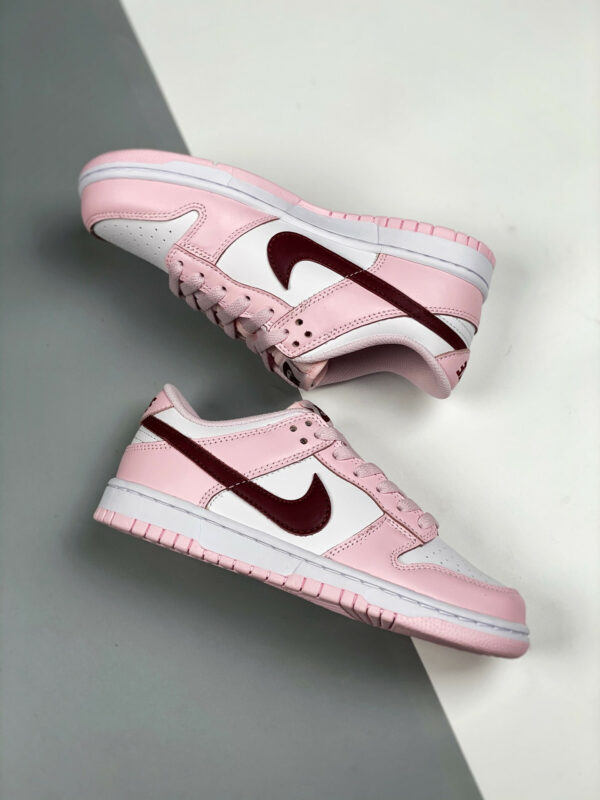 Nike Dunk Low GS Valentines Day White Pink CW1590-601 For Sale