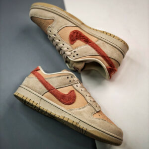 Nike Dunk Low Terry Swoosh Shimmer Mars Stone-Sanddrift DZ4706-200 For Sale