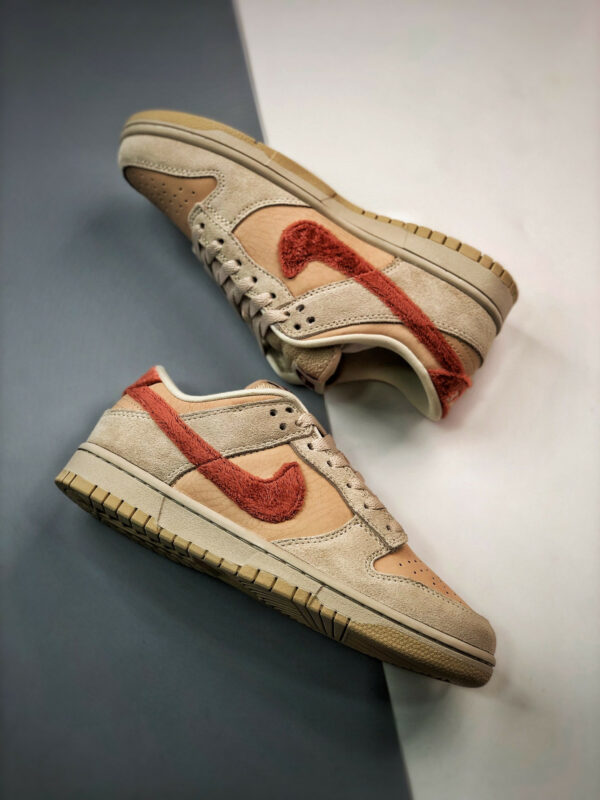 Nike Dunk Low Terry Swoosh Shimmer Mars Stone-Sanddrift DZ4706-200 For Sale