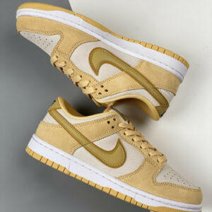 Nike Dunk Low WMNS Gold Suede DV7411-200 For Sale