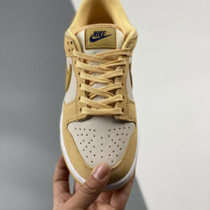 Nike Dunk Low WMNS Gold Suede DV7411-200 For Sale