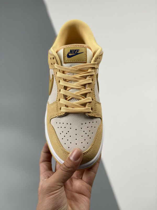 Nike Dunk Low WMNS Gold Suede DV7411-200 For Sale