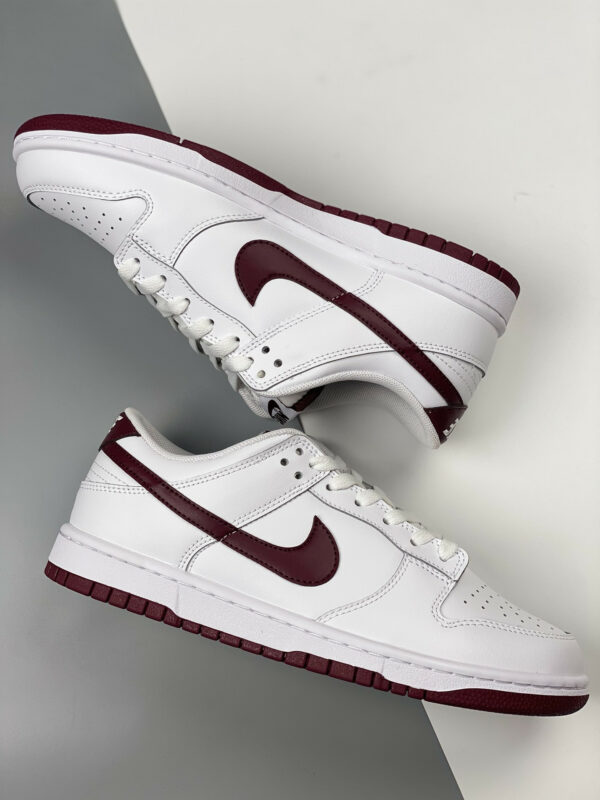 Nike Dunk Low White Night Maroon DV0831-102 For Sale