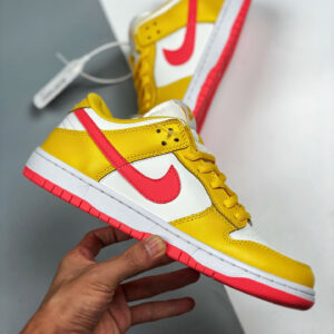 Nike Dunk Low White Yellow-Red For Sale