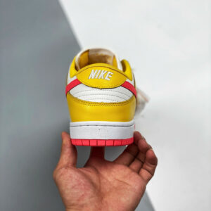 Nike Dunk Low White Yellow-Red For Sale