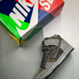 Nike SB Dunk High Borwn Black Cement For Sale