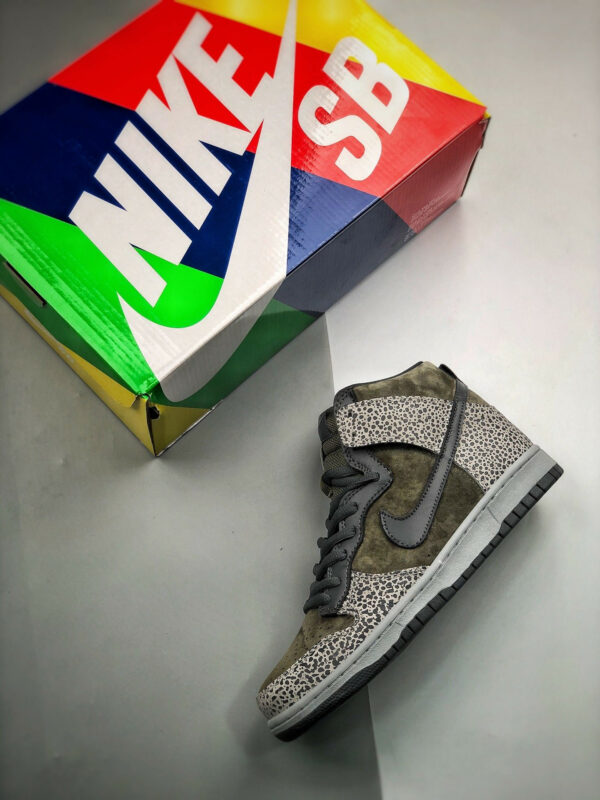 Nike SB Dunk High Borwn Black Cement For Sale