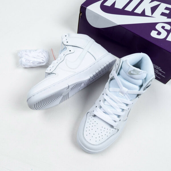 Nike SB Dunk High Pro White White-Light Base Grey For Sale