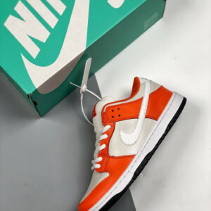 Nike SB Dunk Low Orange Box Safety Orange White-Cream For Sale