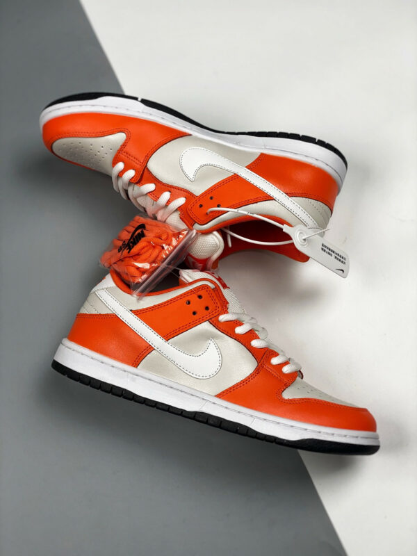 Nike SB Dunk Low Orange Box Safety Orange White-Cream For Sale