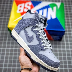 Notre x Nike Dunk High Pearl White Blue Void-Grand Purple For Sale