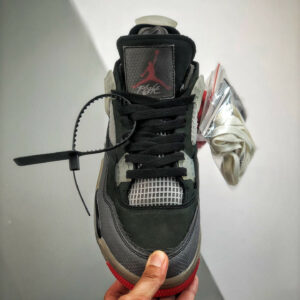 Off-White x Air Jordan 4 Bred For Sale