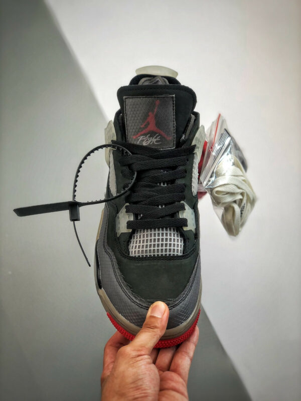 Off-White x Air Jordan 4 Bred For Sale