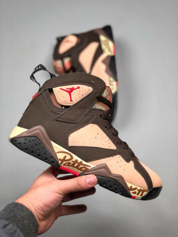 Patta x Air Jordan 7 Shimmer Tough Red-Velvet Brown For Sale