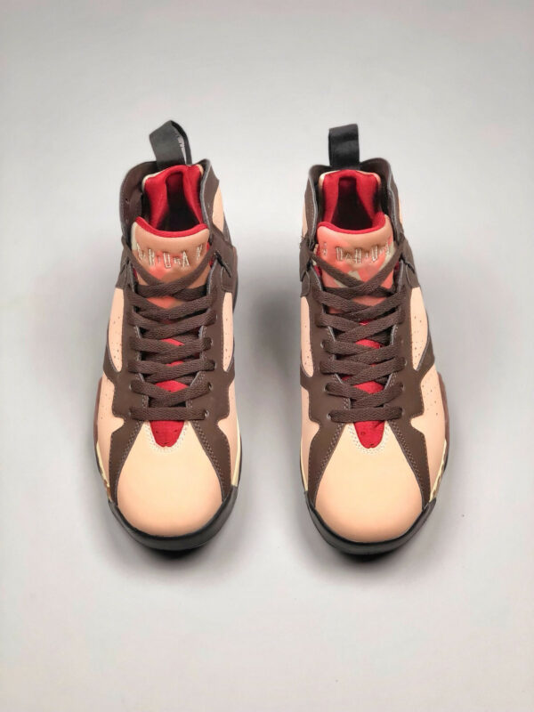 Patta x Air Jordan 7 Shimmer Tough Red-Velvet Brown For Sale