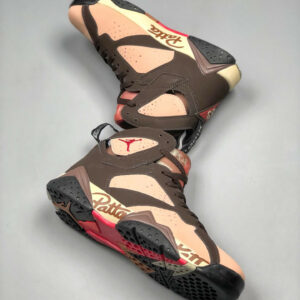 Patta x Air Jordan 7 Shimmer Tough Red-Velvet Brown For Sale