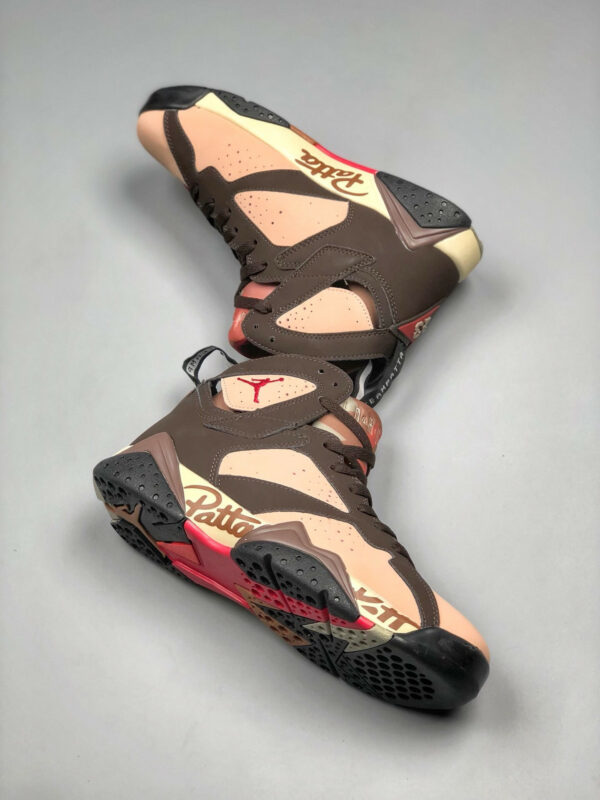 Patta x Air Jordan 7 Shimmer Tough Red-Velvet Brown For Sale