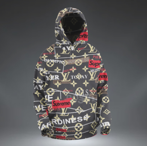 Louis Vuitton Type 123 Fashion Luxury Brand Hoodie