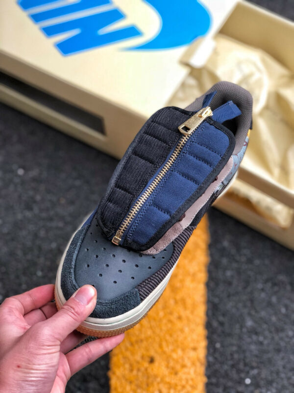 Travis Scott x Nike Air Force 1 Low Multi-Color Muted Bronze-Fossil For Sale