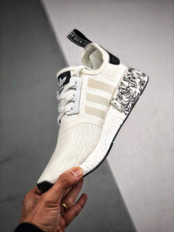 Adidas NMD R1 V2 White Black EG7576 For Sale