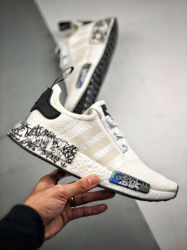 Adidas NMD R1 V2 White Black EG7576 For Sale