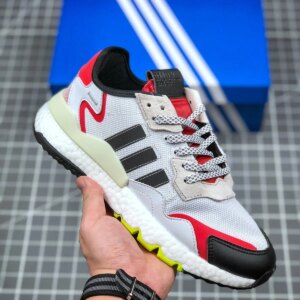 Adidas Nite Jogger Cloud White Core Black Hi-Res Red For Sale