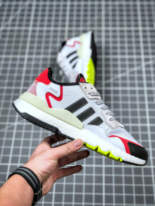 Adidas Nite Jogger Cloud White Core Black Hi-Res Red For Sale