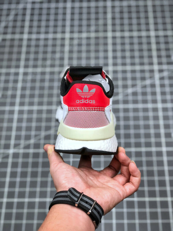 Adidas Nite Jogger Cloud White Core Black Hi-Res Red For Sale