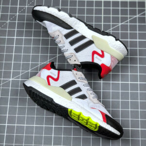 Adidas Nite Jogger Cloud White Core Black Hi-Res Red For Sale