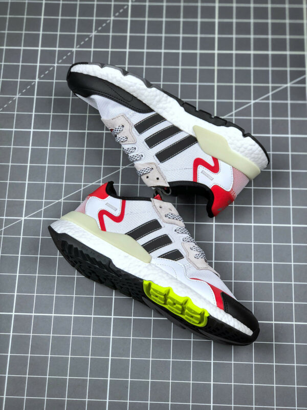 Adidas Nite Jogger Cloud White Core Black Hi-Res Red For Sale