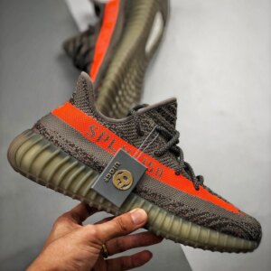 Adidas Yeezy Boost 350 V2 Steel Grey Beluga-Solar Red For Sale