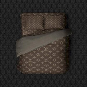 Louis Vuitton Customized Logo Brand Bedding Set Bedspread Home Decor Luxury Bedroom