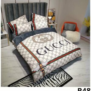 Guccigoldth.Com Logo Brand Bedding Set Bedroom Luxury Bedspread Home Decor