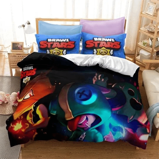 Brawl Stars Logo Brand Bedding Set Home Decor Bedspread Luxury Bedroom