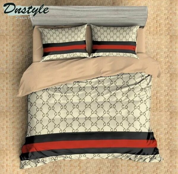 Gucci Italian Logo Brand Bedding Set Bedroom Luxury Home Decor Bedspread