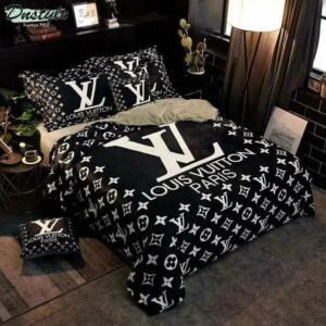 Louis Vuitton ( & ) Logo Brand Bedding Set Home Decor Bedroom Bedspread Luxury