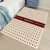 Louis vuitton lv beige Rectangle Rug Fashion Brand Luxury Home Decor Door Mat Area Carpet