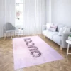 Gucci pink Rectangle Rug Luxury Fashion Brand Area Carpet Door Mat Home Decor