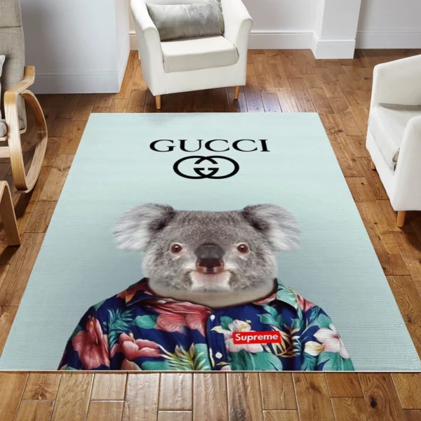 Gucci blue Rectangle Rug Fashion Brand Home Decor Luxury Area Carpet Door Mat