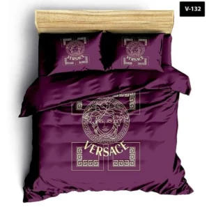 Versace Logo Brand Bedding Set Bedspread Luxury Bedroom Home Decor