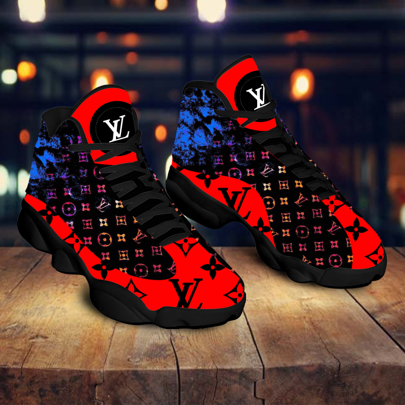 Louis Vuitton Red Black Air Jordan 13 Trending Shoes Sneakers Luxury Fashion