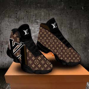 Louis Vuitton Brown Air Jordan 13 Luxury Fashion Trending Sneakers Shoes