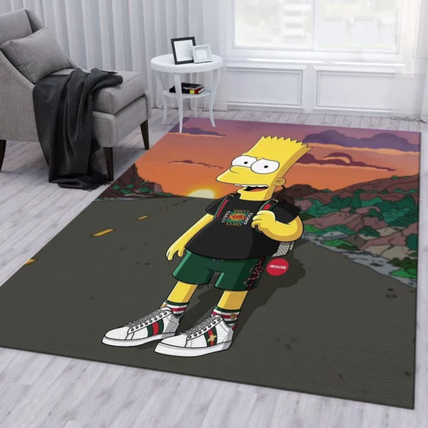 Gucci The Simpsons Luxury Fashion Brand Rug Home Decor Door Mat Area Carpet