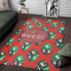 Gucci Red Luxury Fashion Brand Rug Home Decor Area Carpet Door Mat