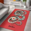 Gucci Snake Red Mat Luxury Fashion Brand Rug Door Mat Home Decor Area Carpet