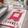 Chanel Red Perfume Luxury Fashion Brand Rug Home Decor Door Mat Area Carpet