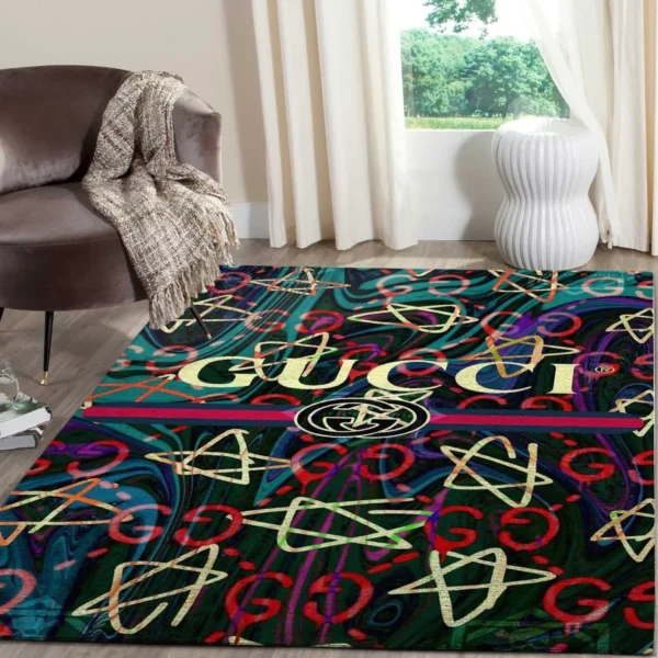 Gucci Star Mat Luxury Fashion Brand Rug Door Mat Area Carpet Home Decor