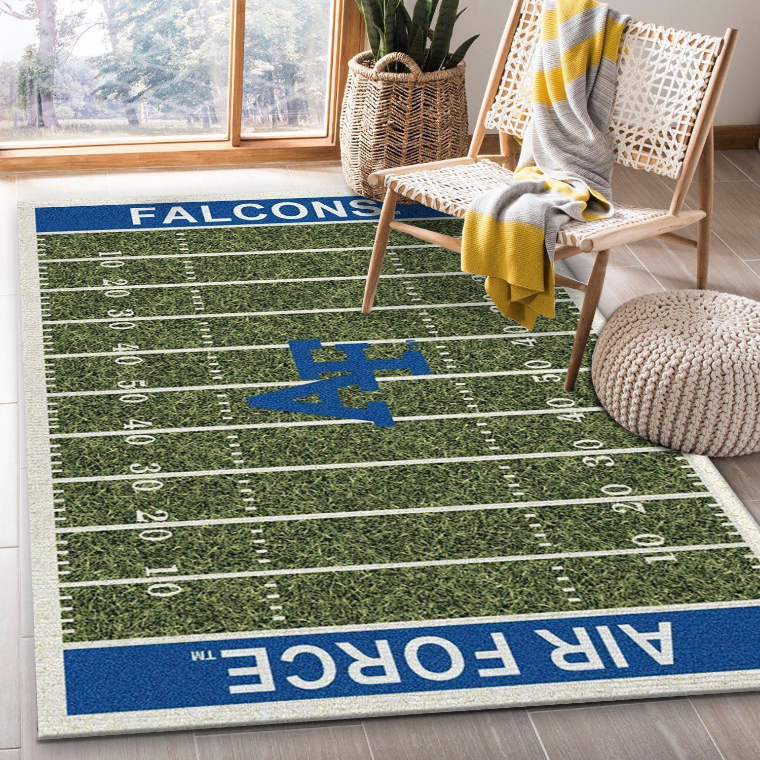 Air Force University Football Field Ncaa Us Type 7964 Rug Living Room Home Decor Area Carpet