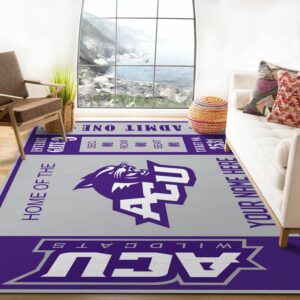 Abilene Christian Wildcats Ncaa Customizable Us Type 8669 Rug Home Decor Living Room Area Carpet