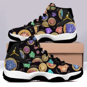 Gianni Versace Colorful Air Jordan 11 Fashion Sneakers Shoes Sport Luxury